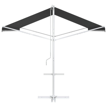 Free Standing Awning 4 x 3 m Polyester Anthracite