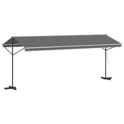 Free Standing Awning Grey 6 x 3 m Polyester