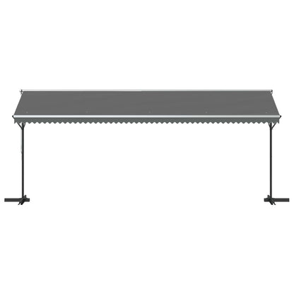 Free Standing Awning Grey 6 x 3 m Polyester