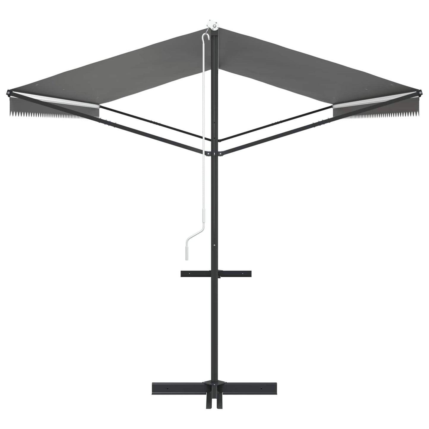 Free Standing Awning Grey 6 x 3 m Polyester