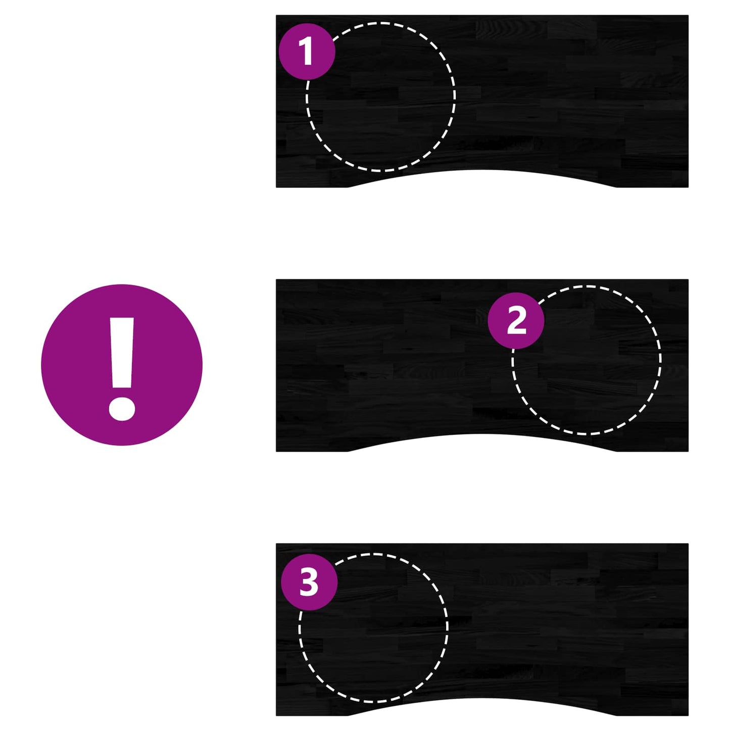 Desk White and Dark Brown 120 x 60 cm Solid Oak Wood