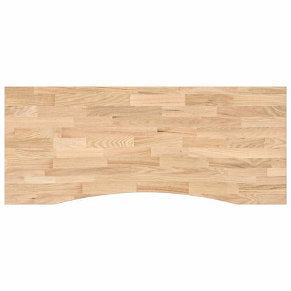 Desk with Storage Black and Natural 120 x 60 cm Solid Oak Wood