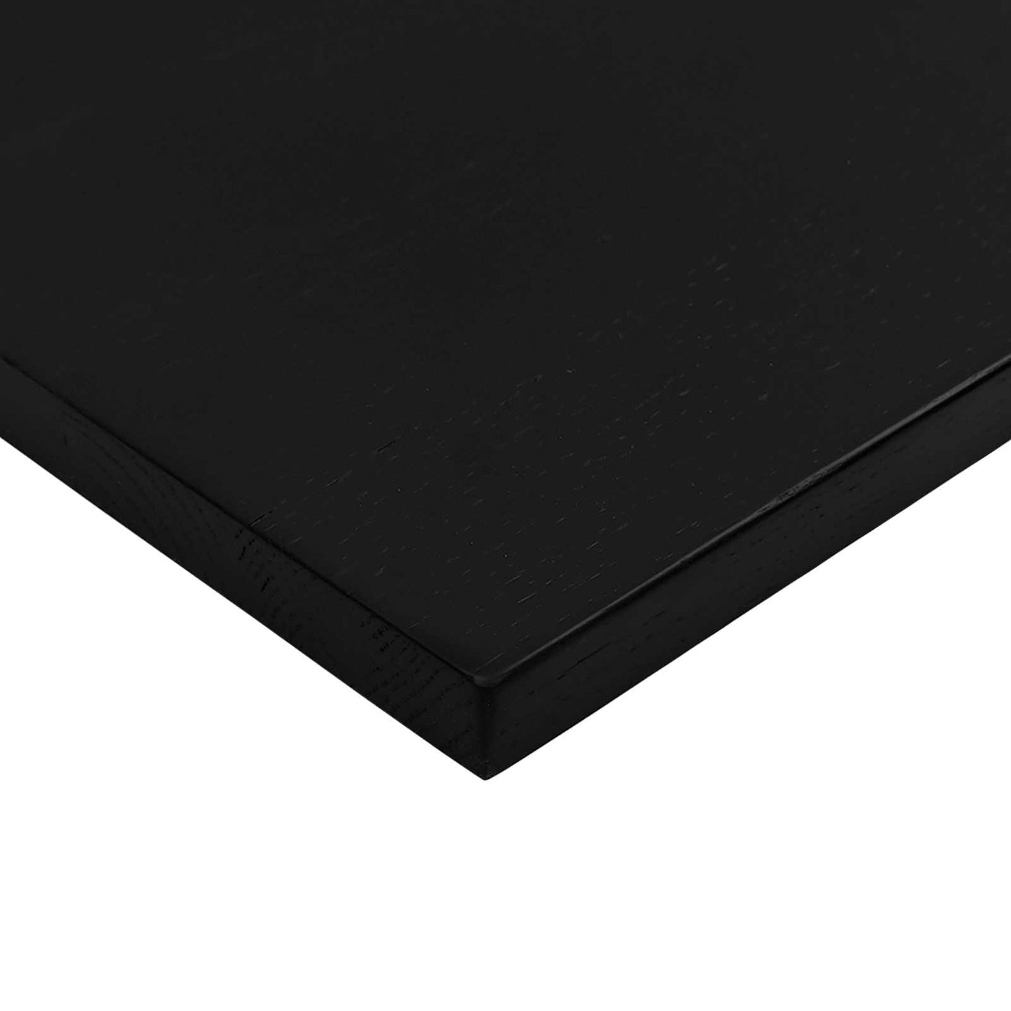 Desk Black and Dark Brown 120 x 60 cm Solid Oak Wood