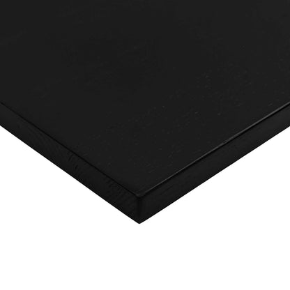 Desk Black and Dark Brown 120 x 60 cm Solid Oak Wood