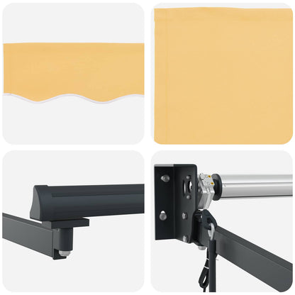 Electric Retractable Awning Sand 2.5 x 2 m