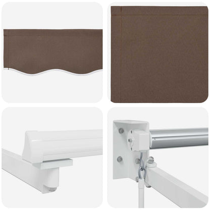 Retractable Awning Taupe 3 x 2 m 100% Polyester and Aluminium
