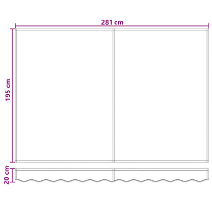 Manual Retractable Awning with LEDs Taupe