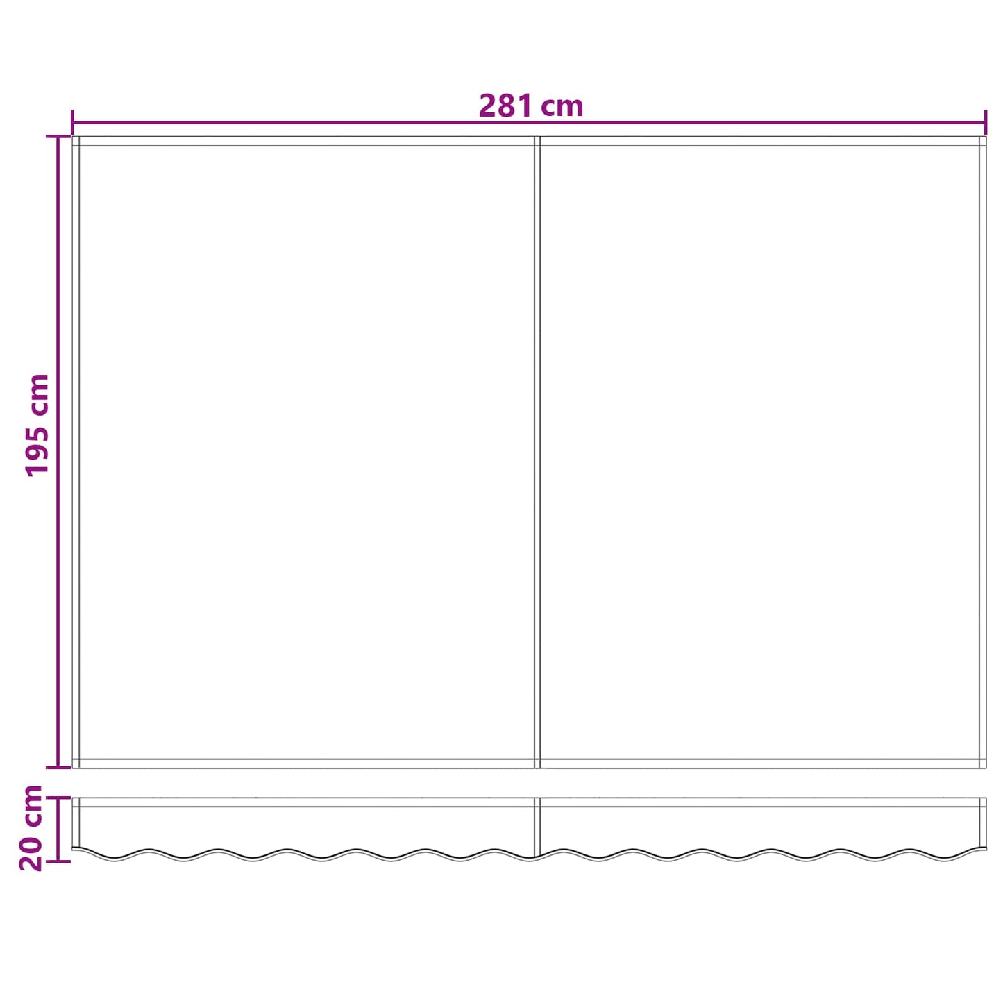 Manual Retractable Awning with LEDs Taupe