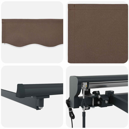 Electric Retractable Awning Taupe 3 x 2 m