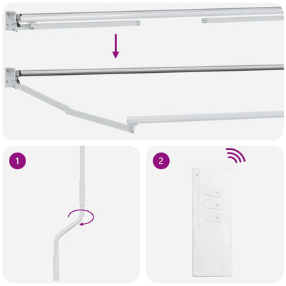 Electric Retractable Awning Sand 3.5 x 2 m