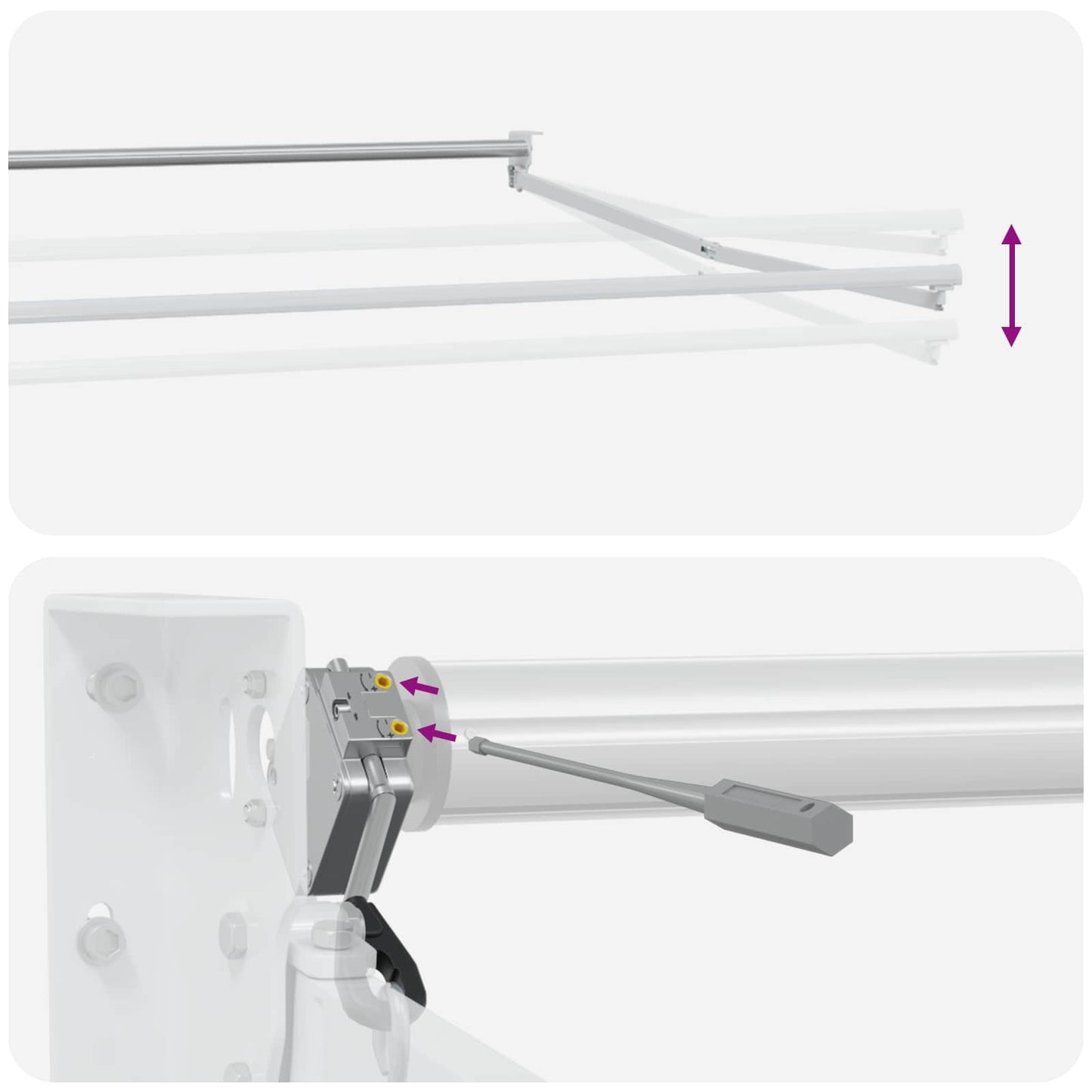 Electric Retractable Awning Sand 3.5 x 2 m