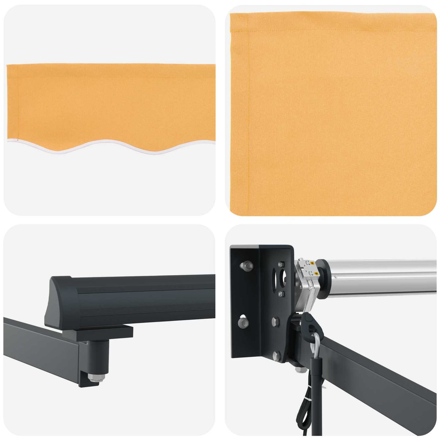 Electric Retractable Awning Sand 3.5 x 2 m