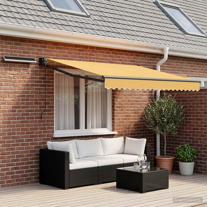 Electric Retractable Awning Sand 3.5 x 2 m
