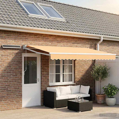 Electric Retractable Awning Sand 4.5 x 3 m
