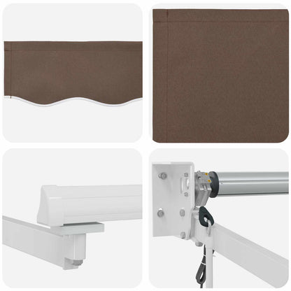 Electric Retractable Awning Taupe 4 x 2 m