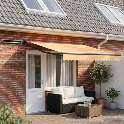 Electric Retractable Awning Sand 4.5 x 3 m
