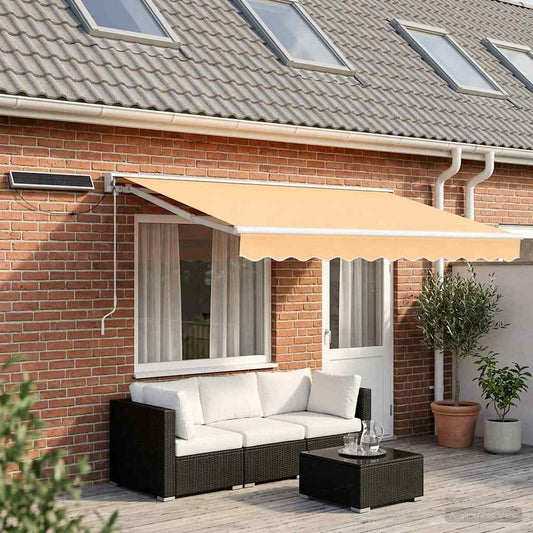 Electric Retractable Awning Sand 4 x 3 m