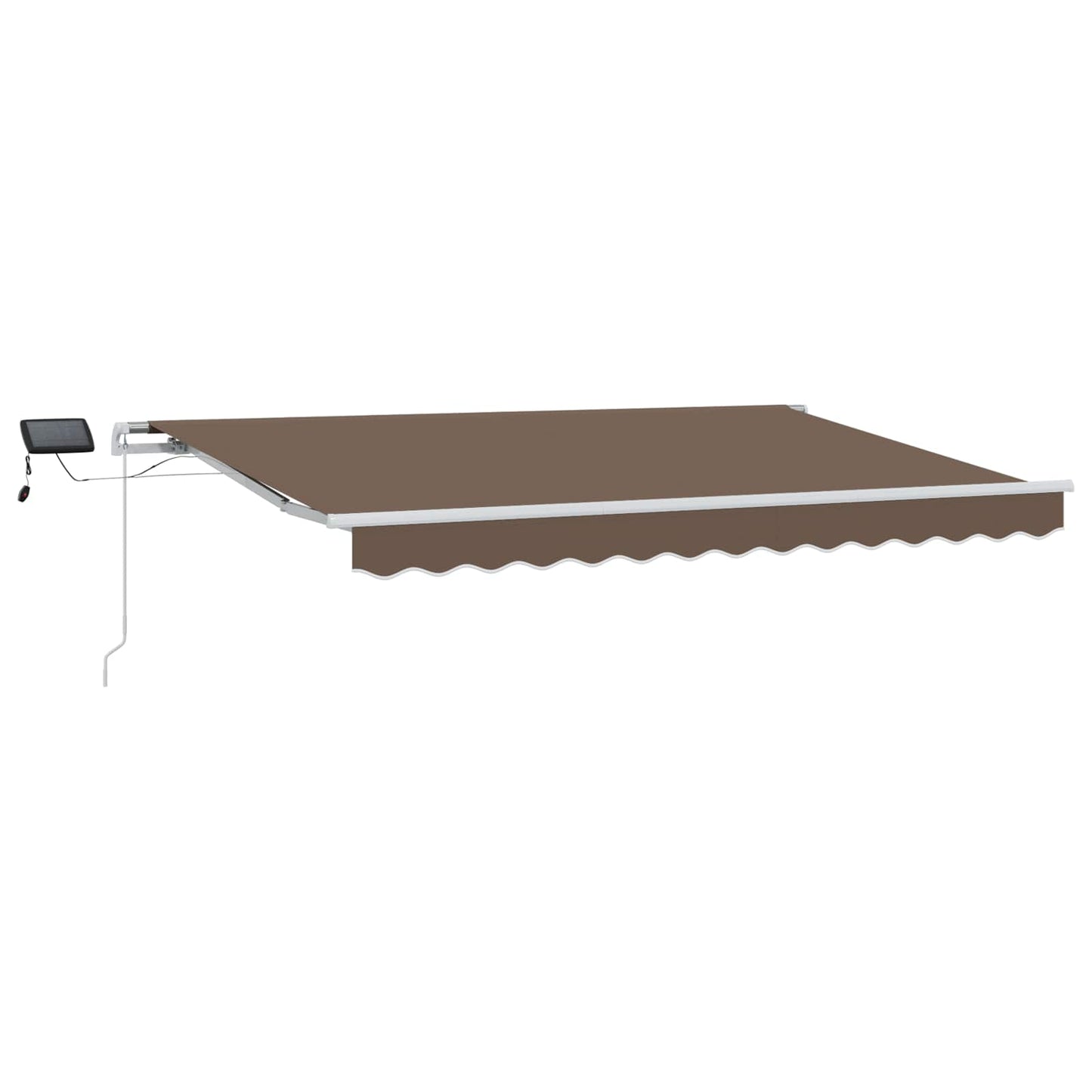 Retractable Awning Taupe 300 x 250 cm Fabric and Aluminium