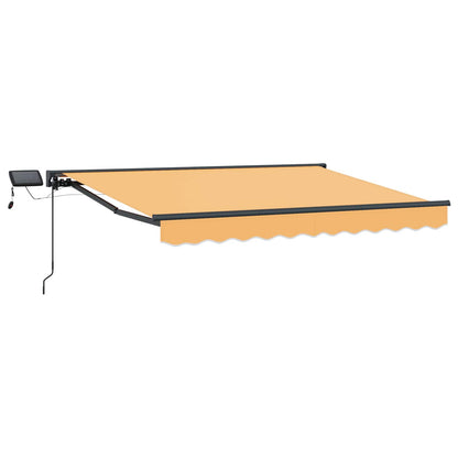 Manual Awning Frame with LEDs Sand 3 x 2.5 m