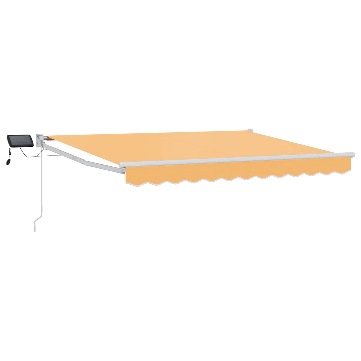 Manual Retractable Awning with LEDs Sand