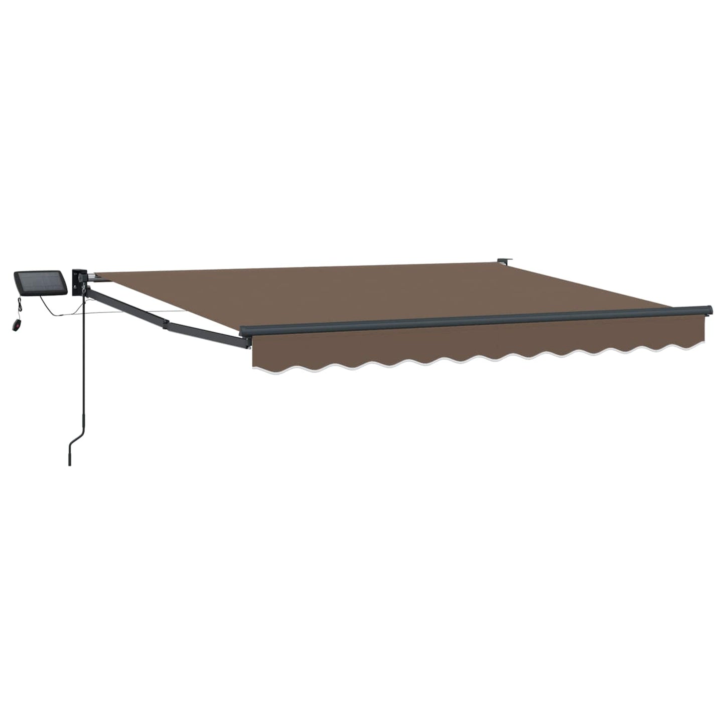 Manual Retractable Awning with LEDs Taupe
