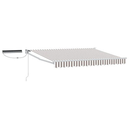 Electric Retractable Awning Light Grey and White