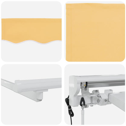 Electric Retractable Awning Sand 3.5 x 2.5 m
