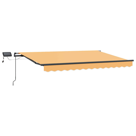 Retractable Awning Sand 400 x 350 cm Fabric and Aluminium