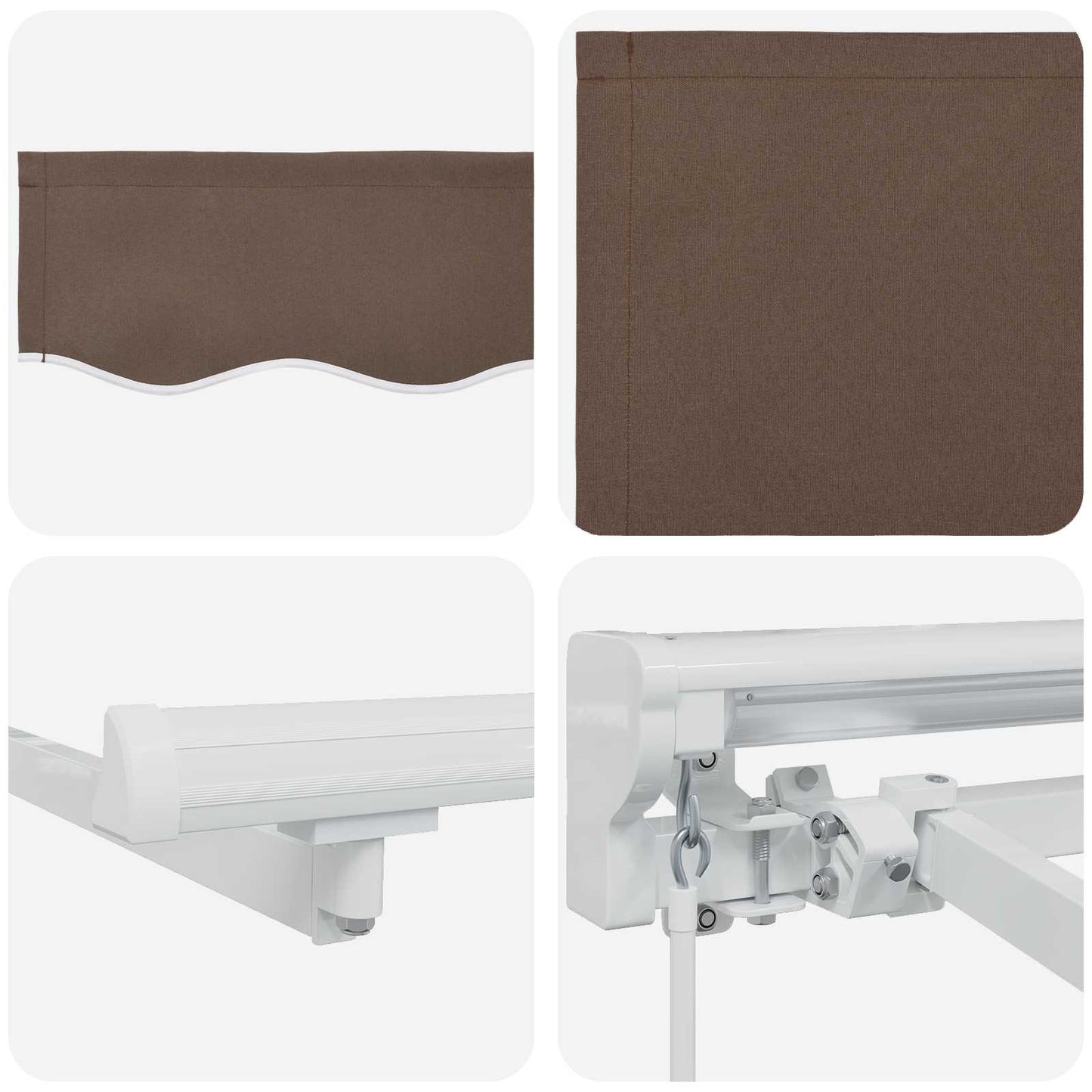 Manual Retractable Awning Taupe 4 x 3.5 m