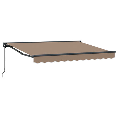 Manual Retractable Awning Taupe 4 x 3.5 m