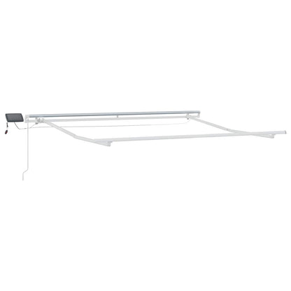 Retractable Awning Taupe 450 x 300 cm Fabric and Steel
