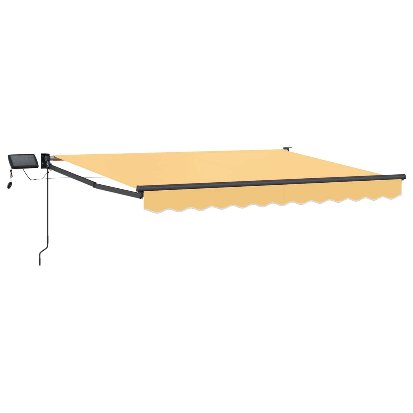 Manual Retractable Awning with LEDs Sand