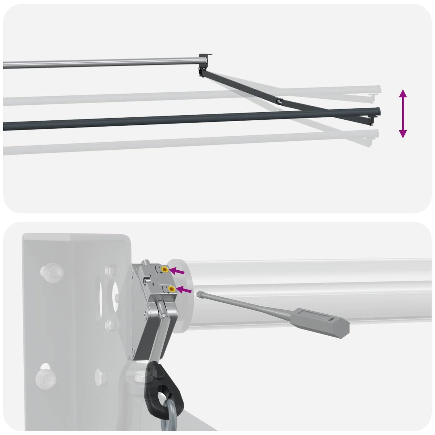 Electric Retractable Awning Sand 4.5 x 3 m