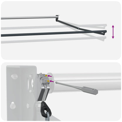 Electric Retractable Awning Sand 4.5 x 3 m
