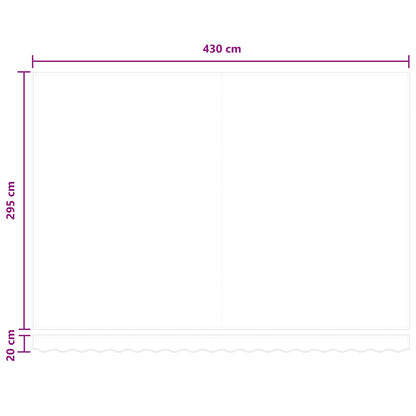 Manual Awning Frame with LEDs Taupe 4.5 x 3 m