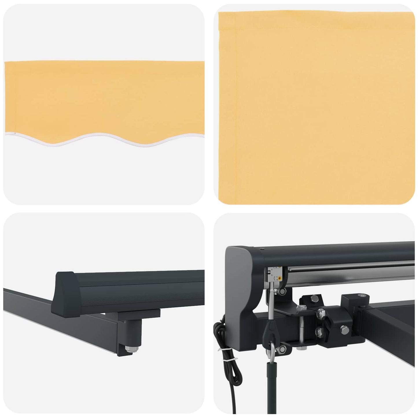 Electric Retractable Awning Sand 4.5 x 3 m