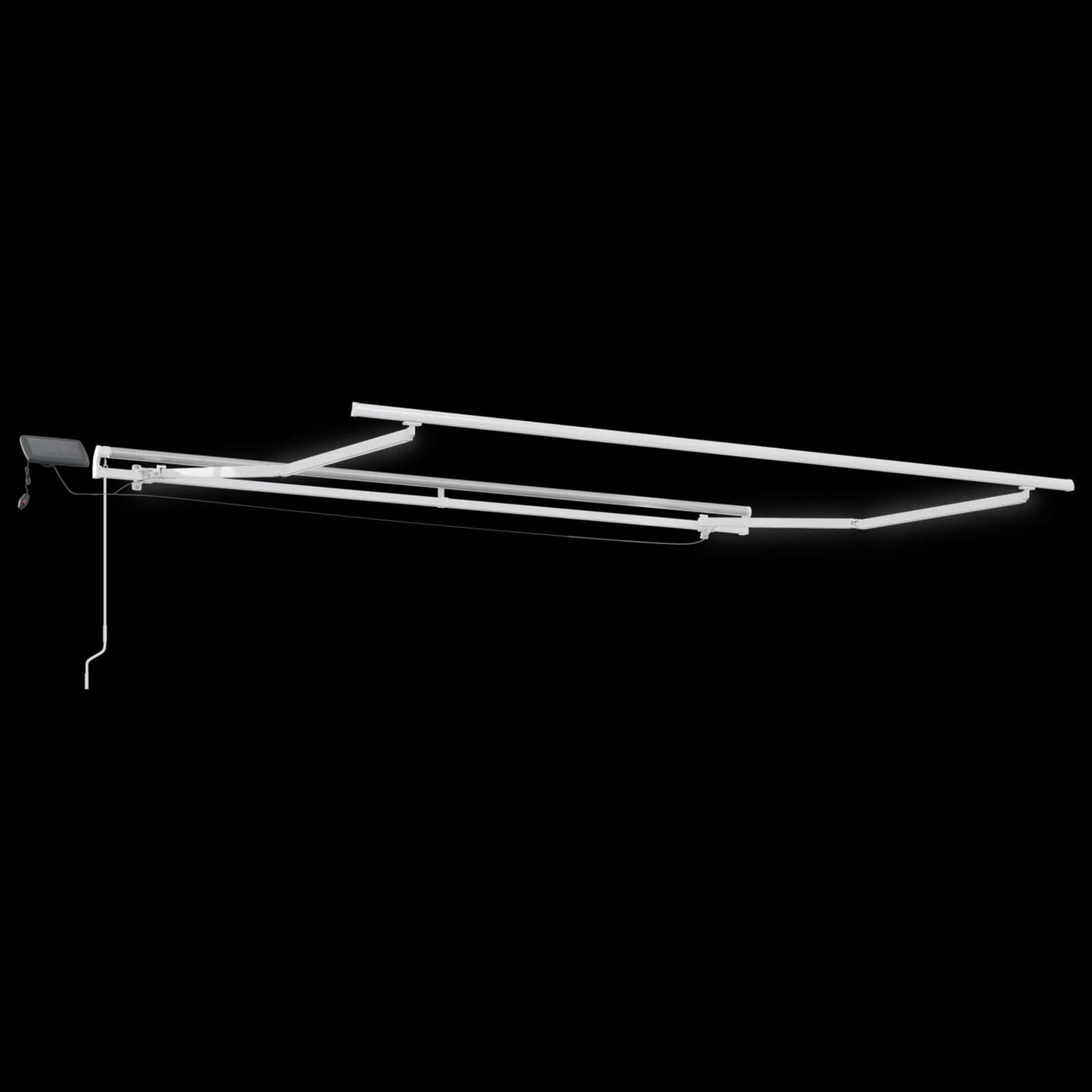 Retractable Awning Taupe 450 x 350 cm Fabric and Aluminium