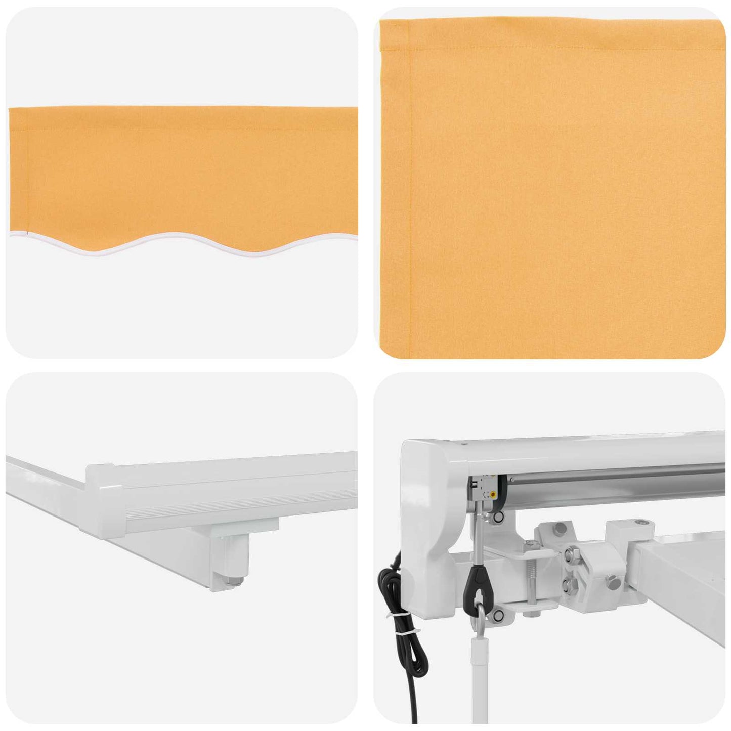 Electric Retractable Awning Sand 4.5 x 3.5 m