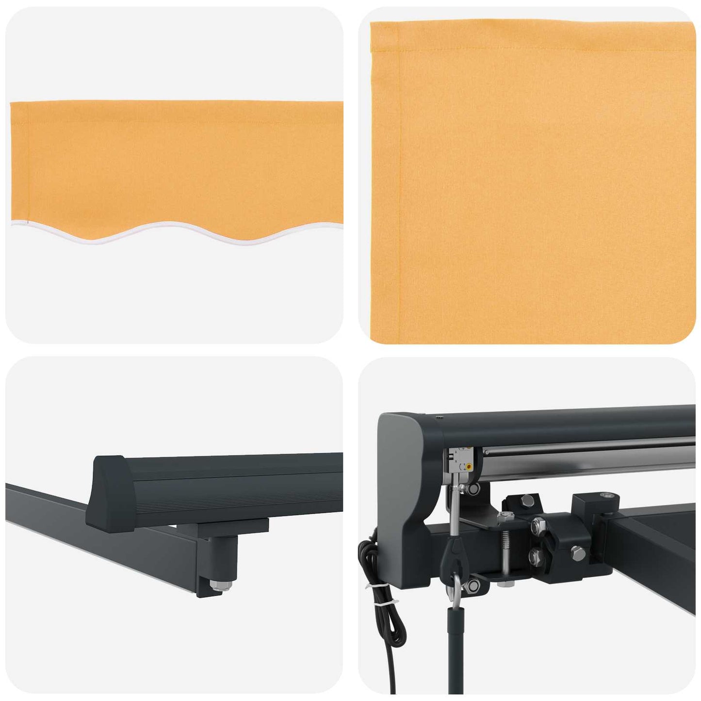 Electric Retractable Awning Sand 4.5 x 3.5 m