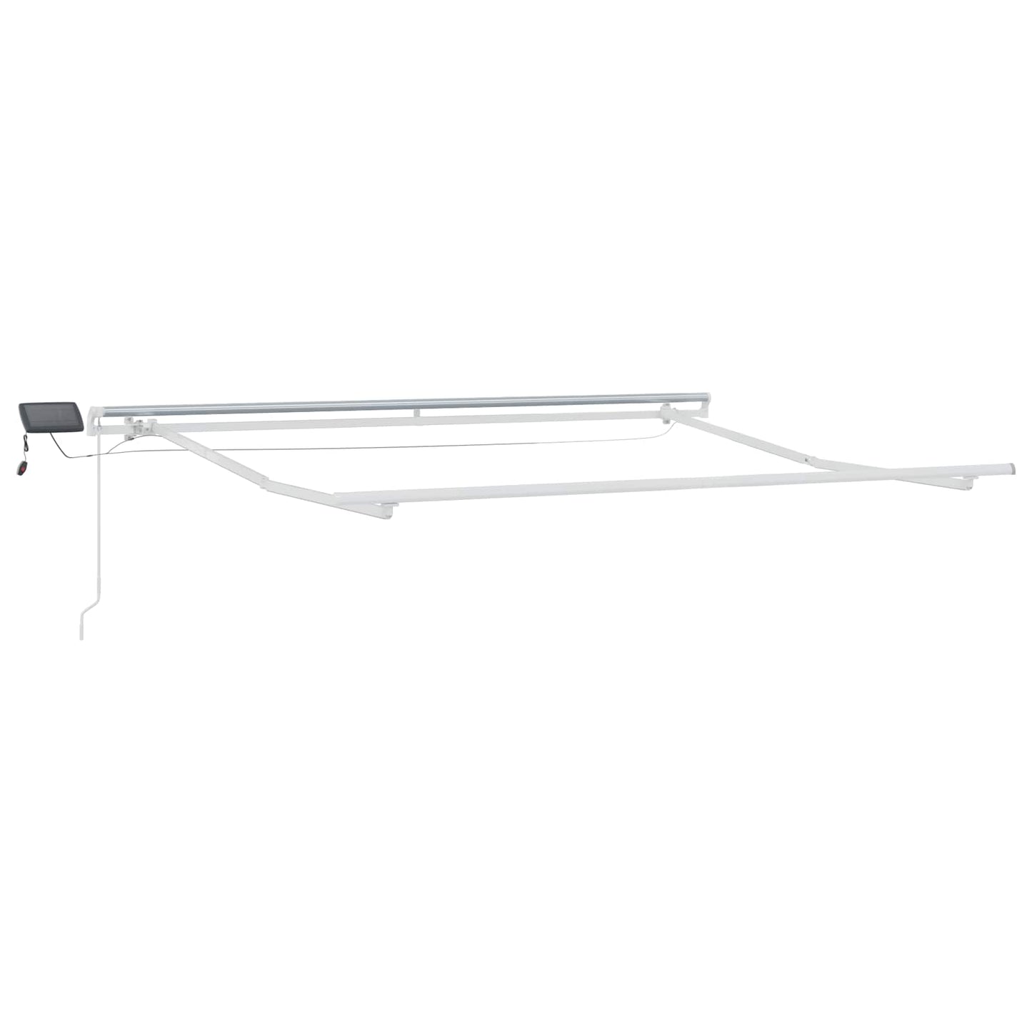 Retractable Awning Taupe 500 x 300 cm Fabric and Steel