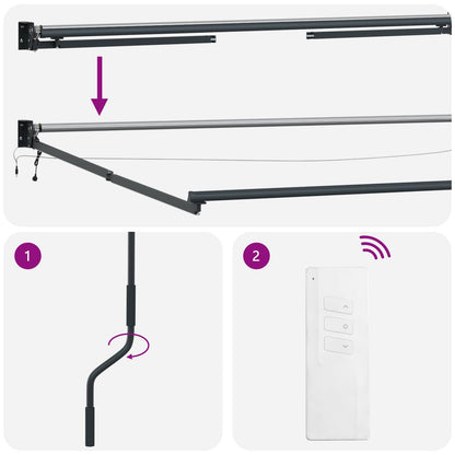 Electric Retractable Awning Sand 5 x 3 m