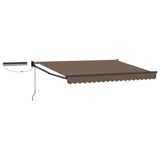Electric Retractable Awning Taupe 5 x 3 m