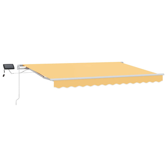 Retractable Awning Sand 600 x 300 cm Fabric and Aluminium