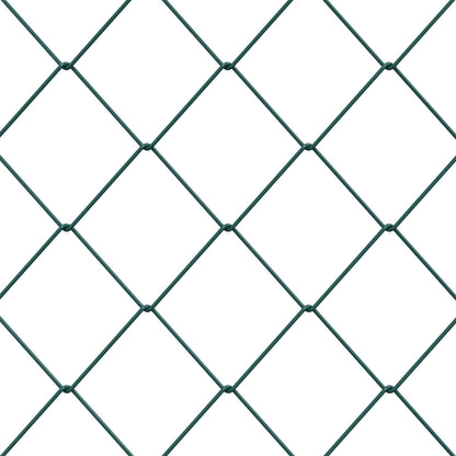 Chain Link Fence Green 2 x 20 m Steel
