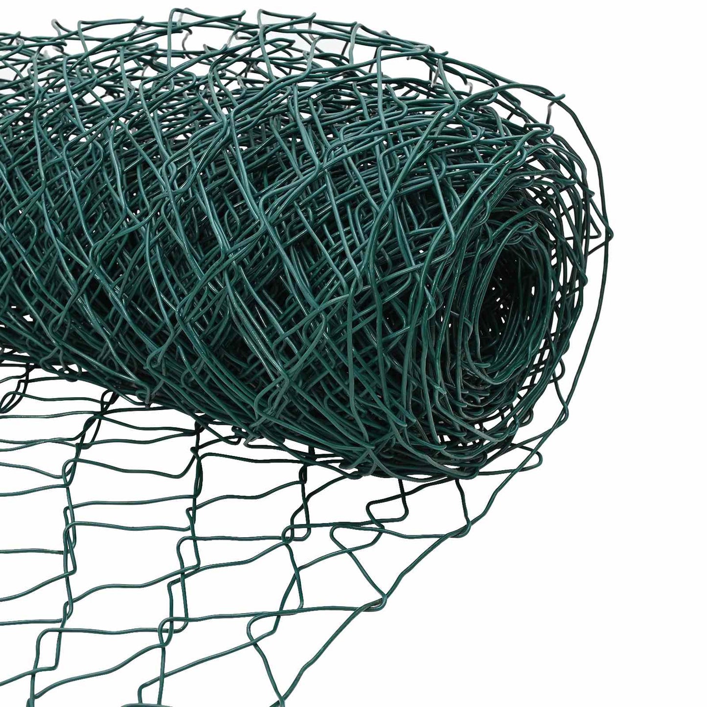 Chain Link Fence Green 2 x 20 m Steel