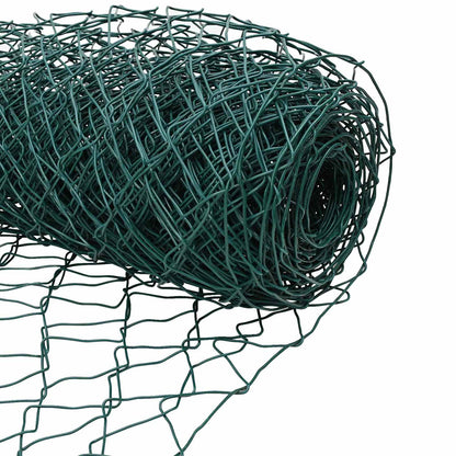 Chain Link Fence Green 2 x 20 m Steel