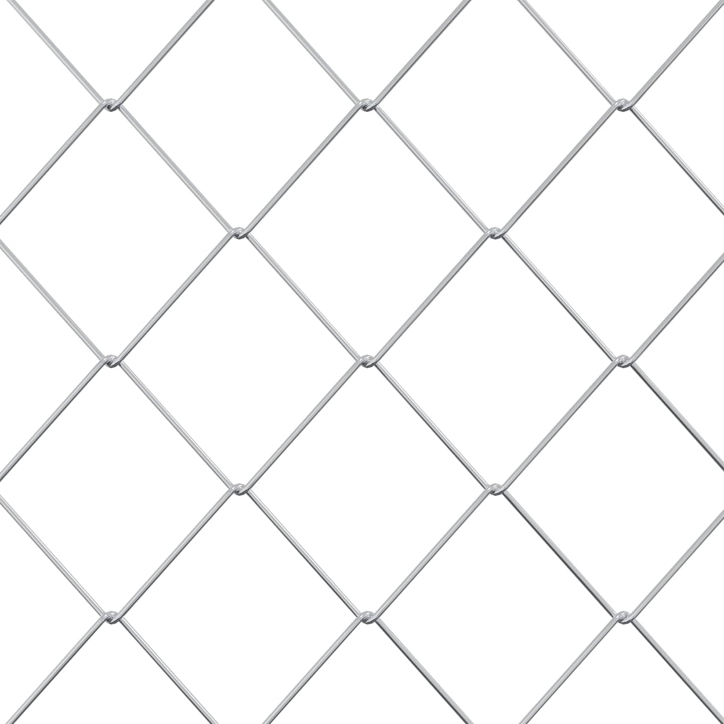 Chain Link Fence Galvanised 2 x 10 m Glass