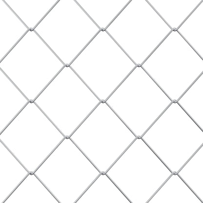 Chain Link Fence Galvanised 2 x 20 m Glass