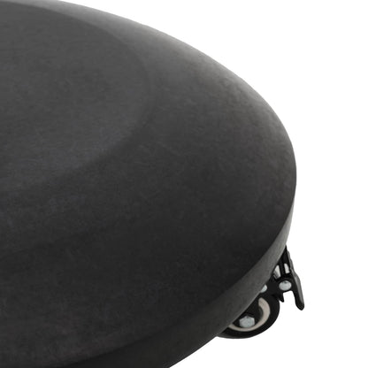 Granite Parasol Base with Wheels for 40-50 mm Pole 29 kg Black
