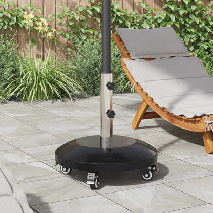 Granite Parasol Base with Wheels for 40-50 mm Pole 29 kg Black